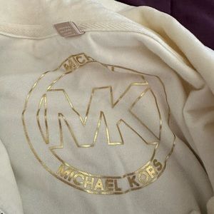 Cream colored gently use Michael Kors jacket and pants
